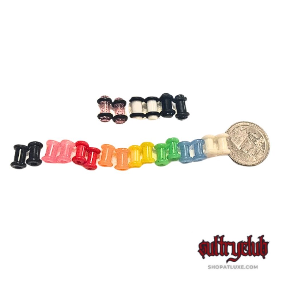 Eleven Pair of Mixed Silicone Plugs And Tunnels 2g-6mm